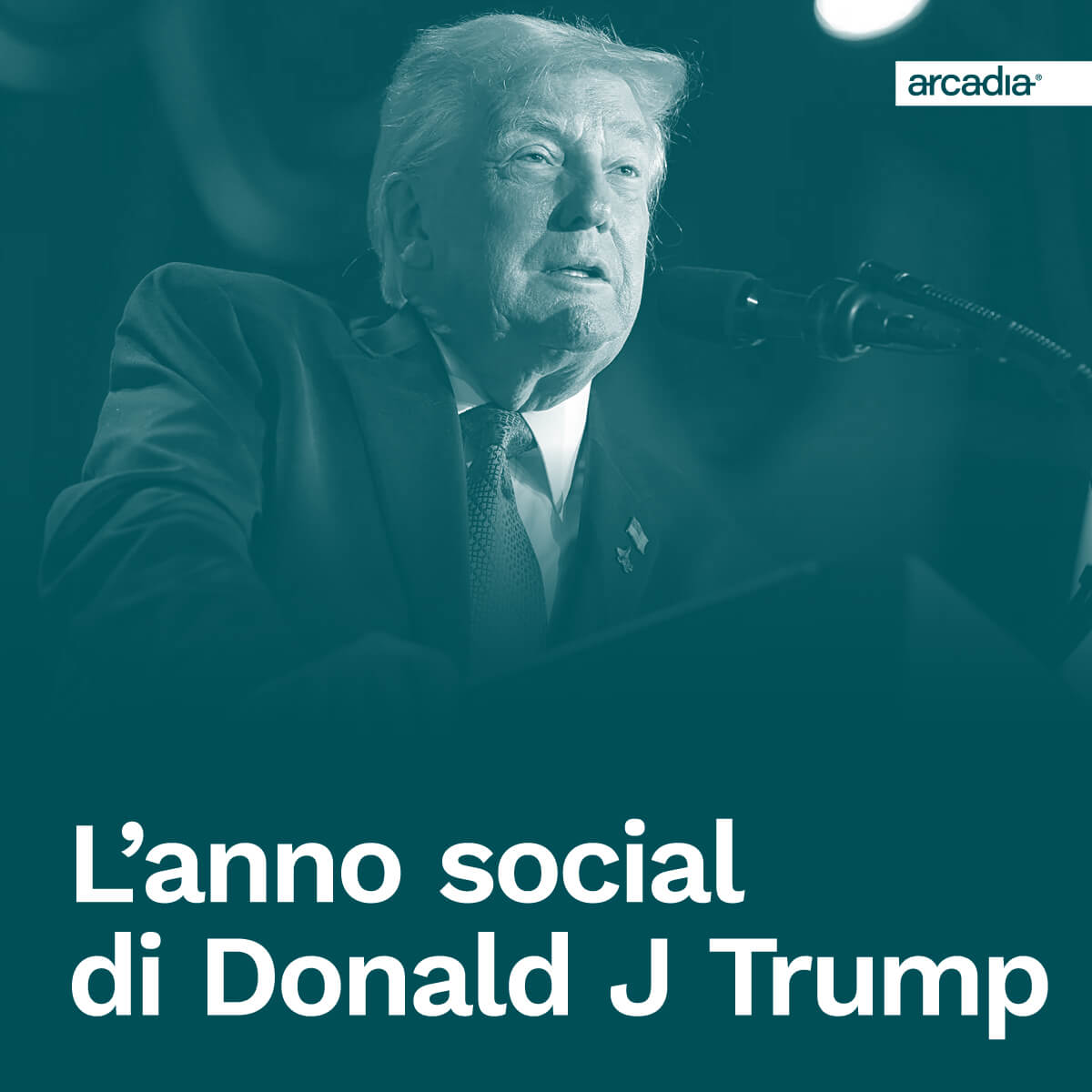 L'anno social di Donald Trump